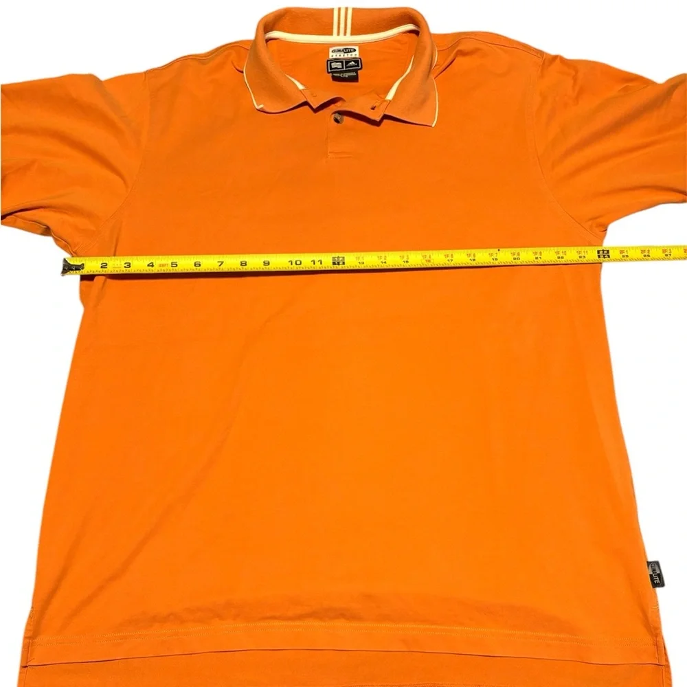 Adidas Climalite Men’s Golf Polo Orange Size L